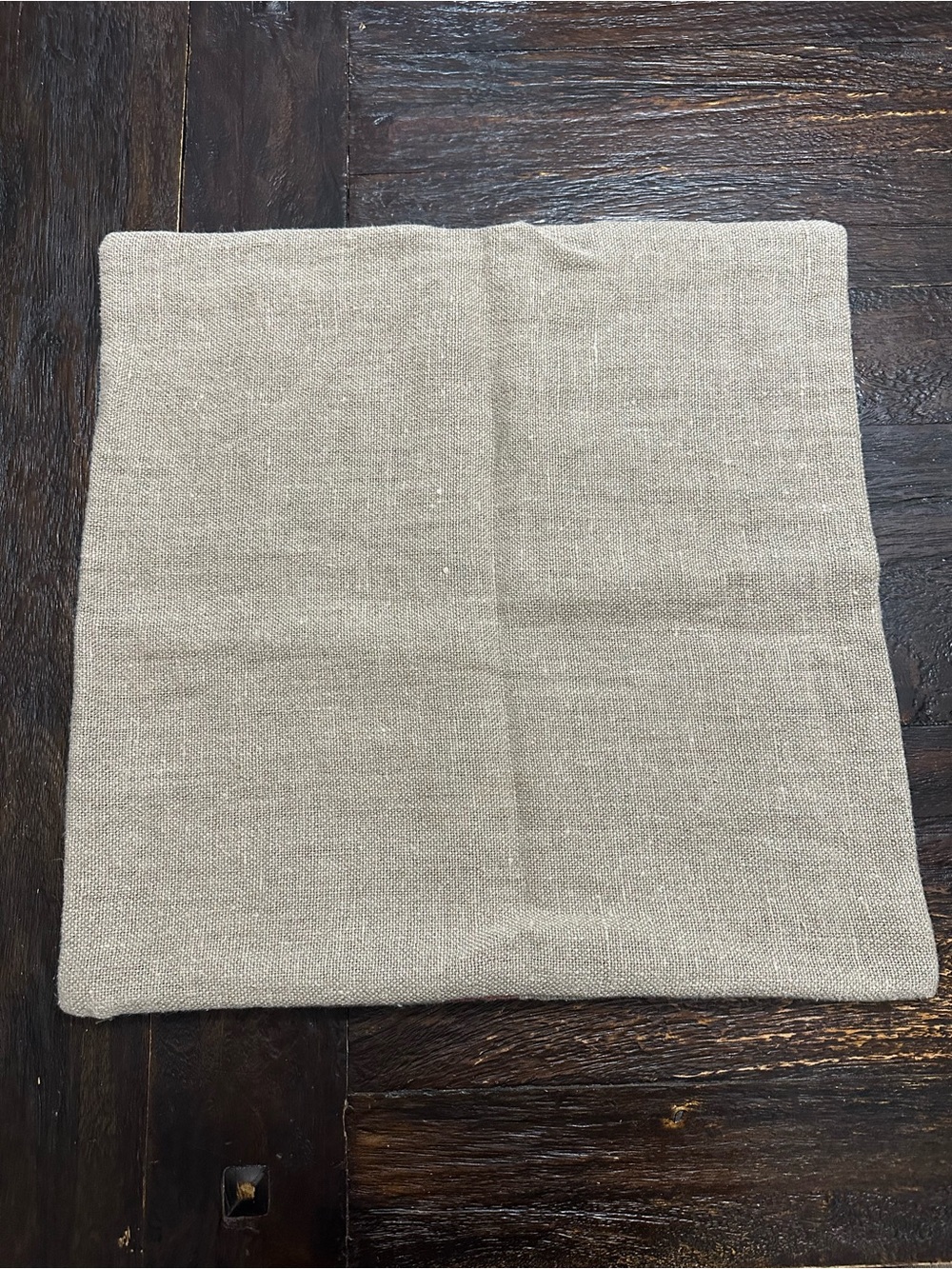 Pottery Barn Red Stripe Cafe de Francais Coffee Burlap Pillow Cover - Picture 4 of 7